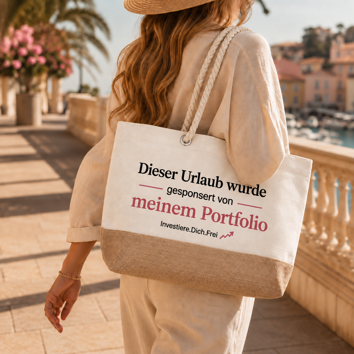 Strandtasche "Urlaub gesponsert von..."