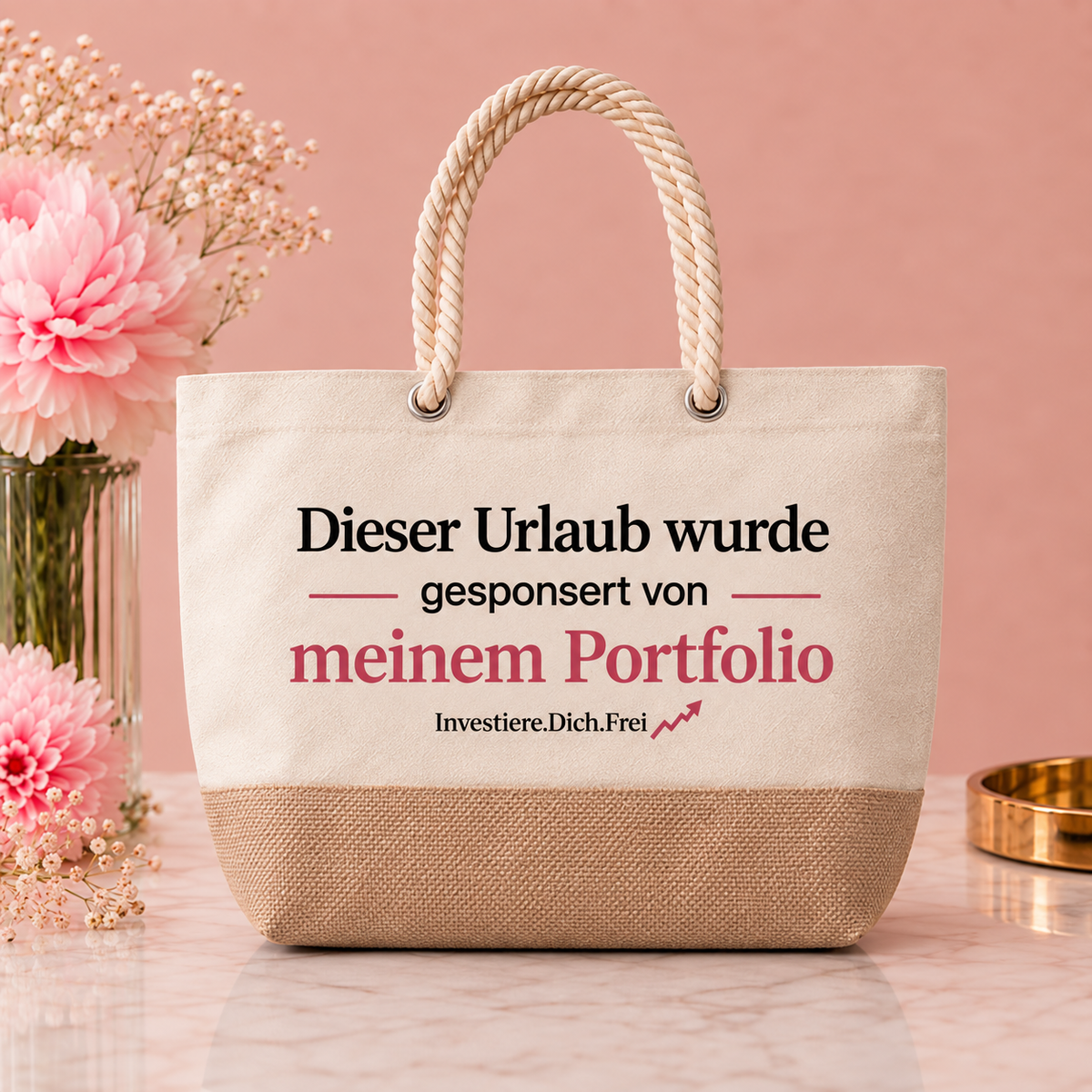 Strandtasche "Urlaub gesponsert von..."