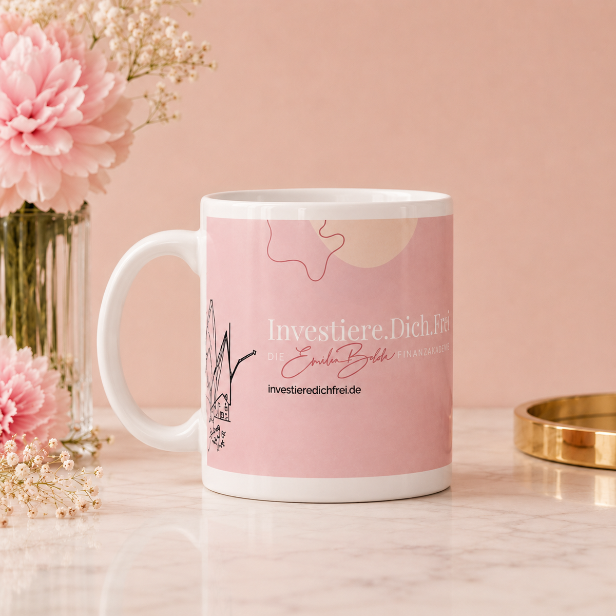 Kaffeetasse "Investiere Dich frei"