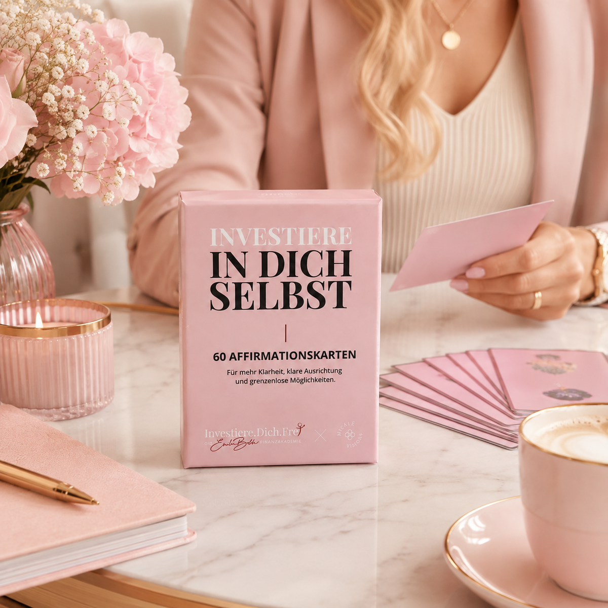 Affirmationskarten "Investiere in dich selbst"