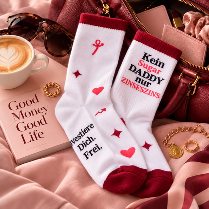 Socken "Kein Sugar Daddy, nur Zinseszins"