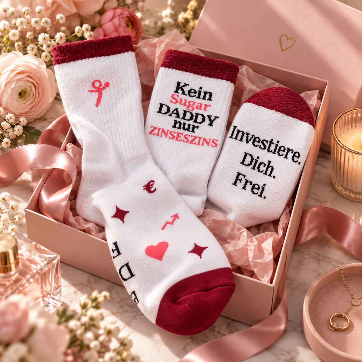 Socken "Kein Sugar Daddy, nur Zinseszins"