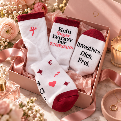 Socken "Kein Sugar Daddy, nur Zinseszins"