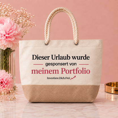 Strandtasche "Urlaub gesponsert von..."