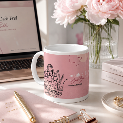 Kaffeetasse "Investiere Dich frei"
