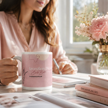 Kaffeetasse "Investiere Dich frei"